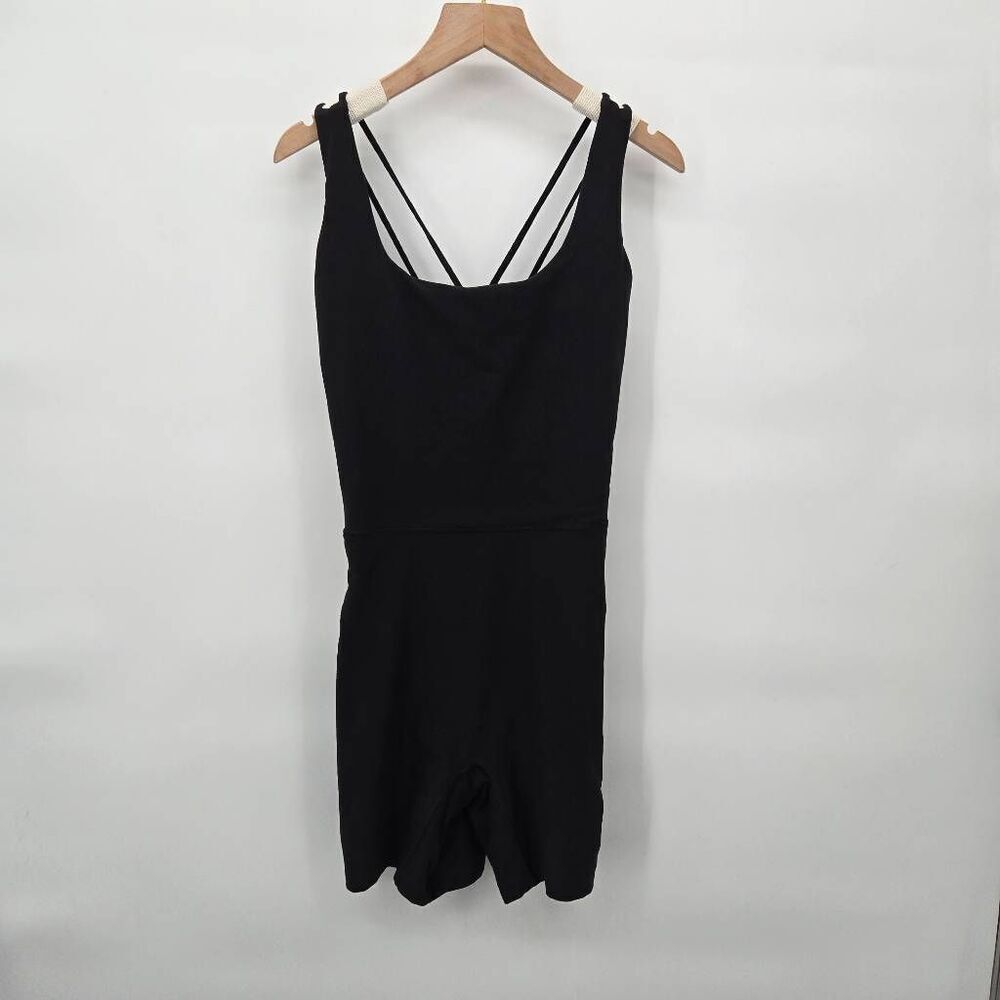 Calia Black One-Piece Size Large Romper Athletic Strappy